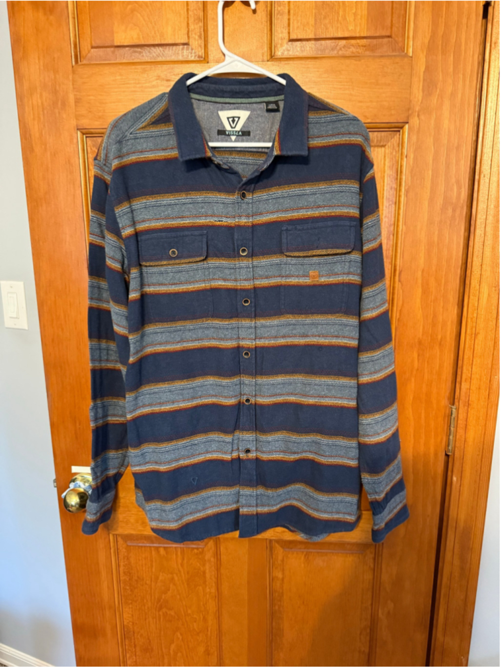 Men's Vissla Casual Button Down Shirt Large